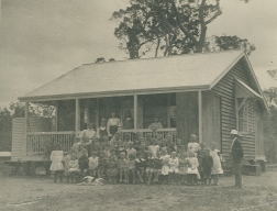 Cooroy State School 1909 with Principal - R.T. Bolton